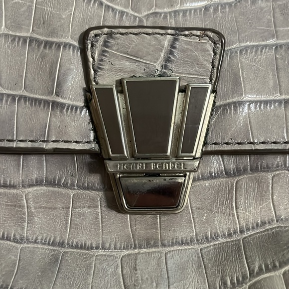 Henri Bendel | Vintage Embossed Croc/Snake Satchel